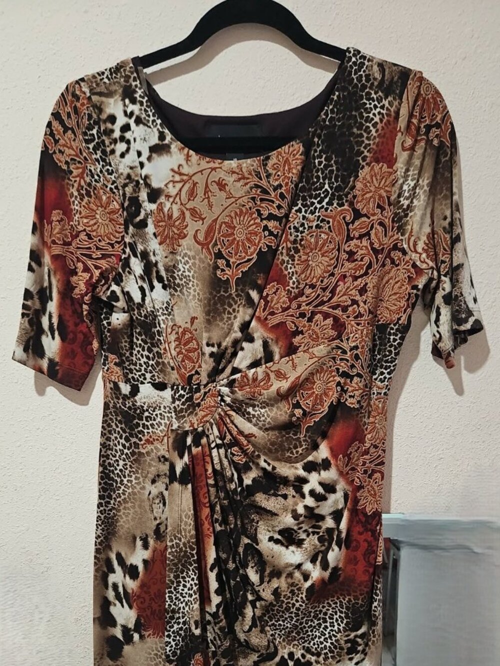 Mixed animal print and floral pattern